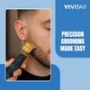 Vivitar - Cordless Hair Trimmer T-Blade, Precision Cutting, Lightweight Design