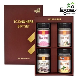 [토종마을]요리앤가루 선물세트[A][소금마늘표고생강]_천연조미료가루 선물세트 [Native Village] Cooking & Powder Gift Set [A][Salt Garlic Shiitake Ginger] _Natural Seasoning Powder Gift Set