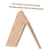 Gatuida 12pcs Unfinished Rectangle Wood Boards for Crafts for Painting
