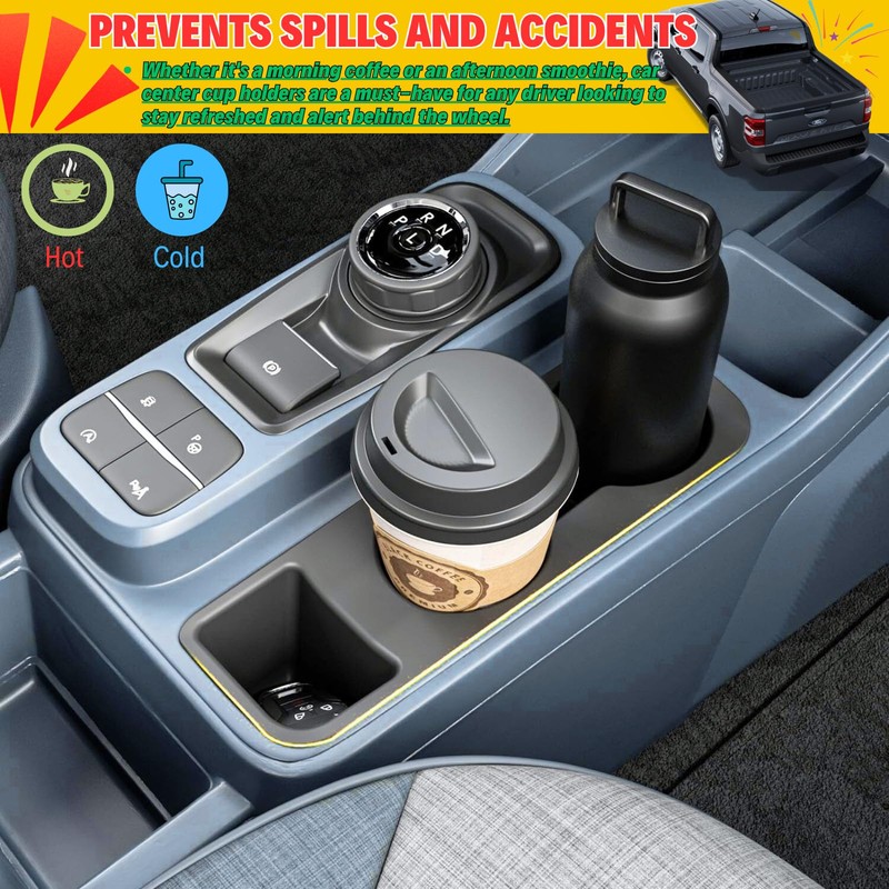 2PCS Silicone Cup Holder Insert Liner for 2025 2024 2023