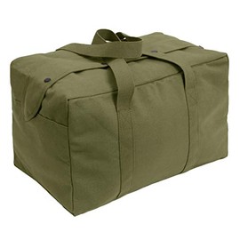 Rothco Small Canvas Parachute Cargo Bag – Rugged Outdoor Storage Travel Duffle