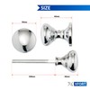 XFORT® Polished Chrome Victorian Rim Knob, Sturdy Solid Brass Rim