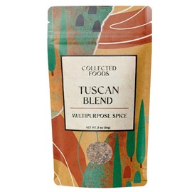 Collected Foods Italian Tuscan Seasoning | All-Natural Spice Blend | Small Batch Mix for Grilling, Pasta, Vegetables, Dressings & Olive Oil Dipping | Non-GMO, Gluten-Free, No Artificial Flavors | 2 oz