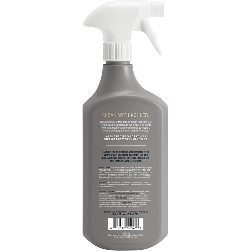 Kohler K-EC23732-NA Tub and Shower Cleaner, Bathroom Cleaner, 28 FL