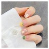 SEMTIM Nail Tips, 24 Pieces, Medium, Short, Round, False Nails,