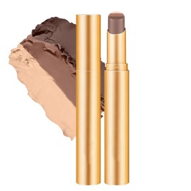 Sombra de ojos en barra de 3 colores, lápiz de sombra de ojos cremoso de larga duración y resistente al agua, acabados mate y brillante, maquillaje para looks diurnos y nocturnos (01# Acabado mate)