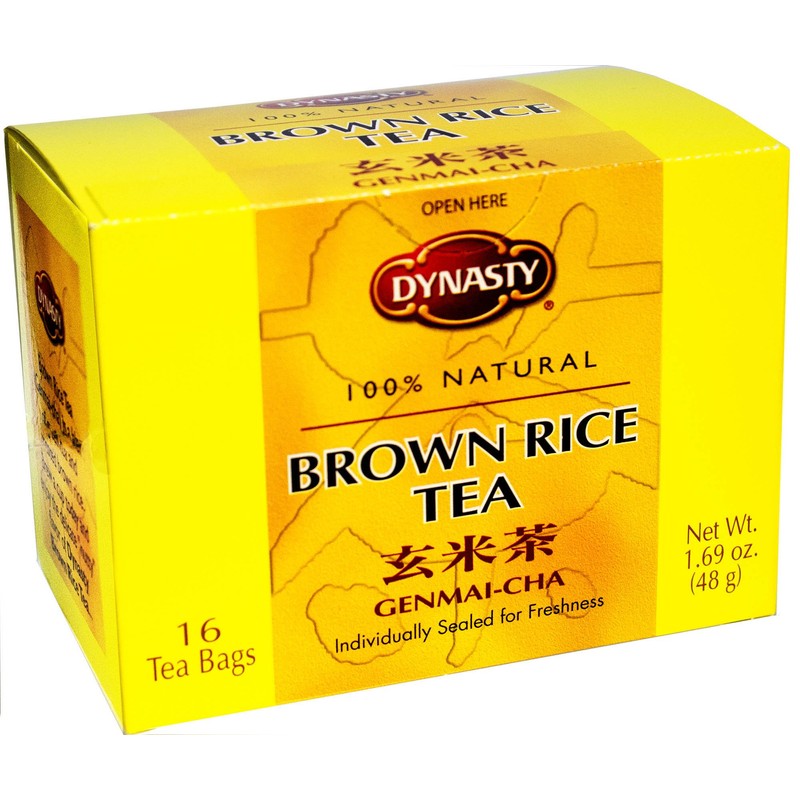 Dynasty Roasted Rice Genmai-Cha Tea, 96 Count, Pack Of 6