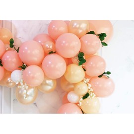 zorpia 10pcs Pastel Orange Latex Balloons 18 Inches Assorted Macaron Candy Colored Latex Party Balloons for Wedding Graduation Kids Birthday Party Christmas Baby Shower Party Supplies