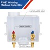 GUOFIS Washing Machine Outlet Box,1/2 Inch PEX F1807 Inlet Connection,3/4