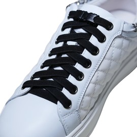 NALIKYZO No tie Shoelaces for Adults、Kids and Seniors, elastic shoe laces, Assorted Colors，Tieless shoe laces (balck)
