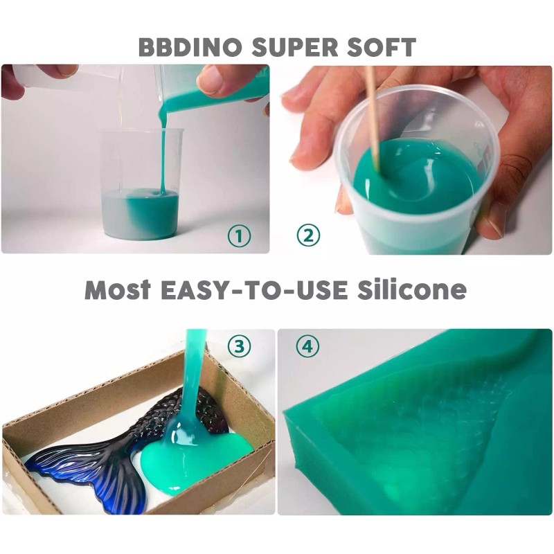 BBDINO Super Elastic Silicone Mold Making Kit Mold Making Silicone