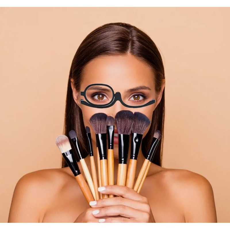 Makeup Glasses, Cosmetic Flip Glasses, Make Up Eyewear Flip, Magnifying