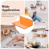 Sezanrpt 9 Inch Orange Wall Shelves, Acrylic Wall Mounting Ledges