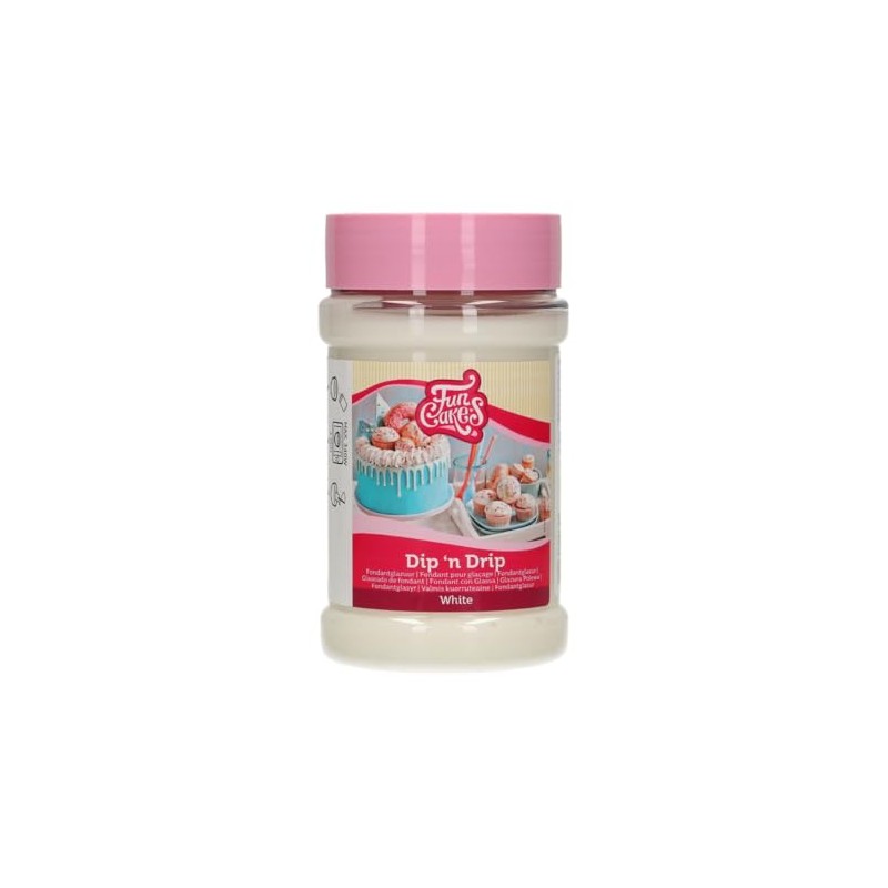 FunCakes Dip 'n Drip Bianco: Glassa per Torte, Ottimo Gusto,