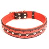 Unbekannt Sulla Real Leather Padded Handmade Dog Collar in Fashionable