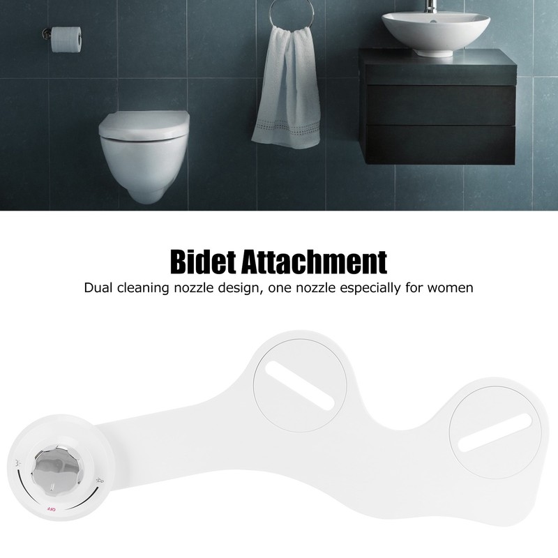 G7/8 Toilet Seat Bidet Sprayer Attachment with Dual Nozzle Home