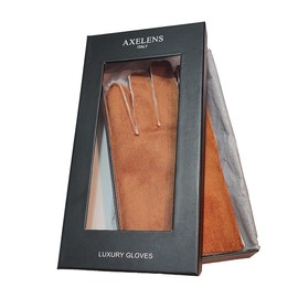 AXELENS Men's Warm Eco Sheepskin Winter Gloves Stylish Comfortable Eco Suede Leather One Size L/XL