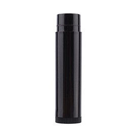 ZJchao - 100 piezas de mini bálsamo labial de tubo de brillo para labios, bonita botella vacía de plástico brillante, tubo de viaje para carga dividida DIY con tapas, Negro