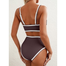 Herseas Women's Bikini Sets High Waisted Swimsuits 2025 Adjustable Straps Bathing Suits Teen Sporty Beach Outfits Large