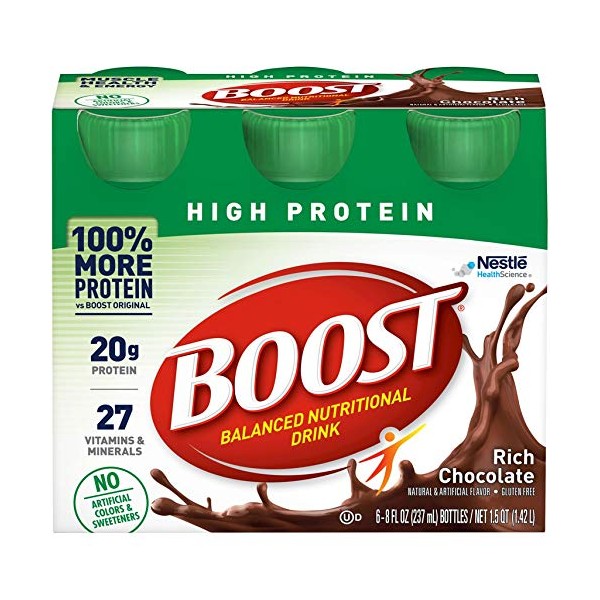 Boost Choc High Protein B Size 6/8z Boost Chocolate High Protien Bottle 6-8z