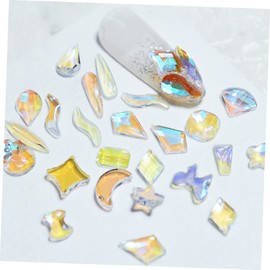 TOVINANNA Nail Art Rhinestones Flatback Nail Gems for DIY Designs Random Style Charms for Elegant Art Decoration