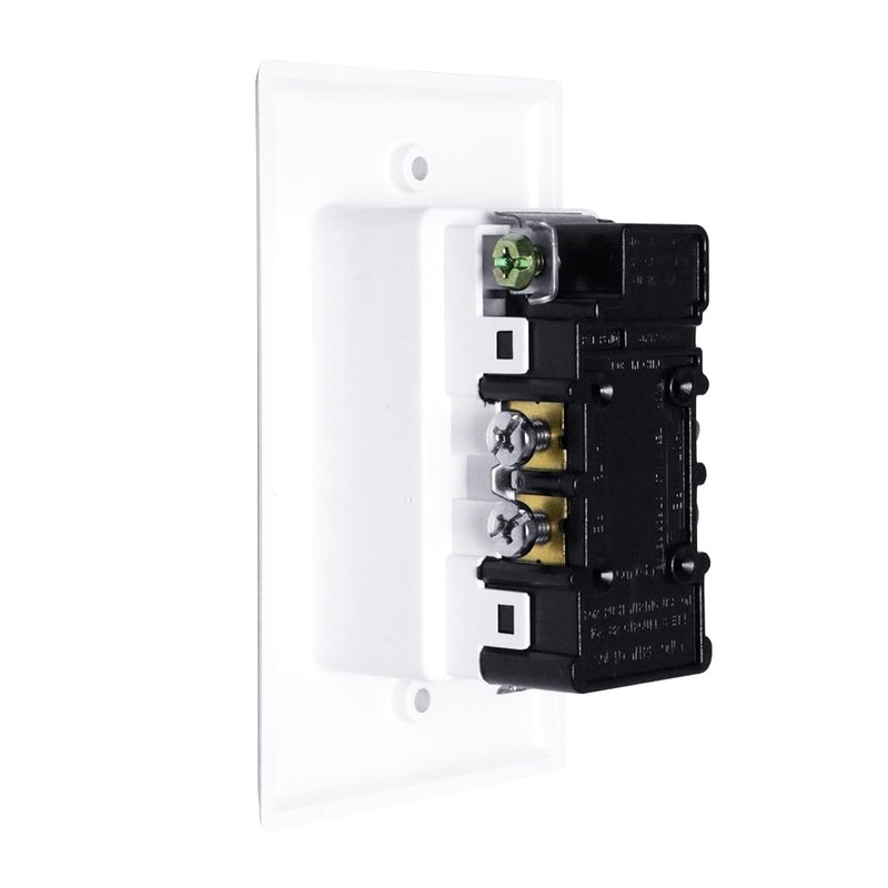 Construct Pro Single Gang Recessed Dual Power Tamper-Resistant Outlet (White)