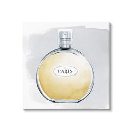Stupell Industries Paris Glam Designer Yellow Perfume Bottle Watercolor, Design by Grace Popp