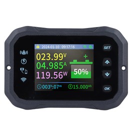 Probador de Coulomb, Control Remoto Wifi 10-100V 100A Voltímetro Digital Amperímetro Capacidad de la Batería Energía Electricidad AH Medidor de Voltaje Zumbador Incorporado