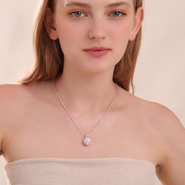 RUOFFETA Sport Ball Necklace, Football Necklace, Basketball Necklace Soccer Volleyball Baseball Necklace for Women Fan Necklace(Volleyball)