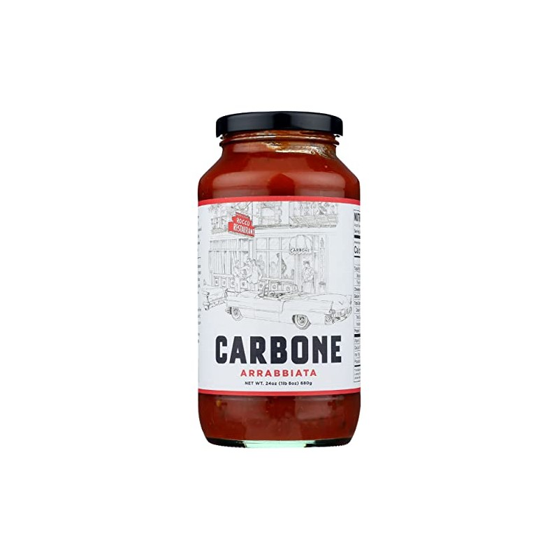 Carbone Arrabbiata Pasta Sauce, Fat Free, Non GMO, 24 Ounce