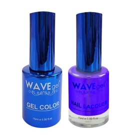WAVEGEL Soak-Off Gel & Nail Lacquer Matching Duo Set - Royal Collection - #107 New Palace, Who Dis? I 0.5 Oz