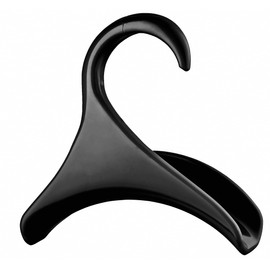 Bag-a-Vie Purse Hanger for Closet - Handbag Organizer Hooks for Hanging Bags & Purses, Protecting Bag Shape & Organizing Space (1 Hanger, Black Plastic)