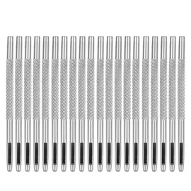 20Pcs Leather Hole Punch Carbon Steel Chromeplated Assorted Sizes Leather Punch Tool for Watch Band Belt Craft 2mm