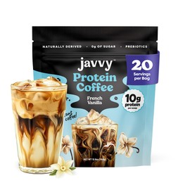 French Vanilla Protein Iced Coffee - Premium Whey Protein & Instant Iced Coffees - Natural Cold Brew Coffee - Zero Artificial Flavors & Sweeteners, 80 mg Caffeine, 0g of Sugar, 20 Servings