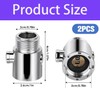 Amazleer Pack of 2 Shut-off Valve for Shower, Water Stopper,