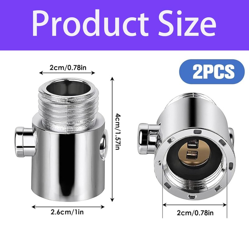 Amazleer Pack of 2 Shut-off Valve for Shower, Water Stopper,