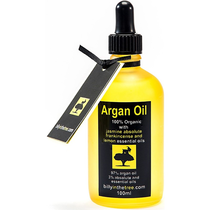 Pure Argan Oil with Jasmine Absolute,Frankincense and Lemon Essential Oils.100%
