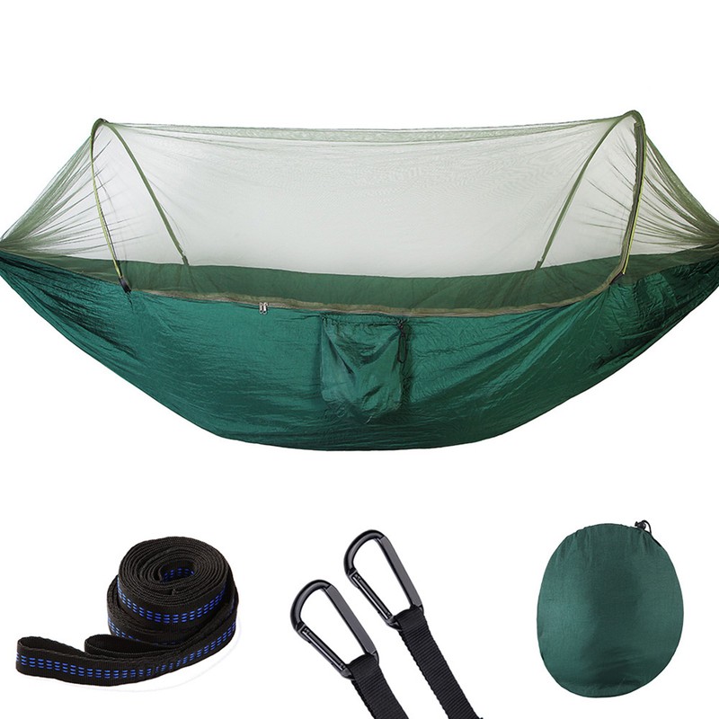 Double / Single Portable Camping Travel Hammock Hanging Bed with