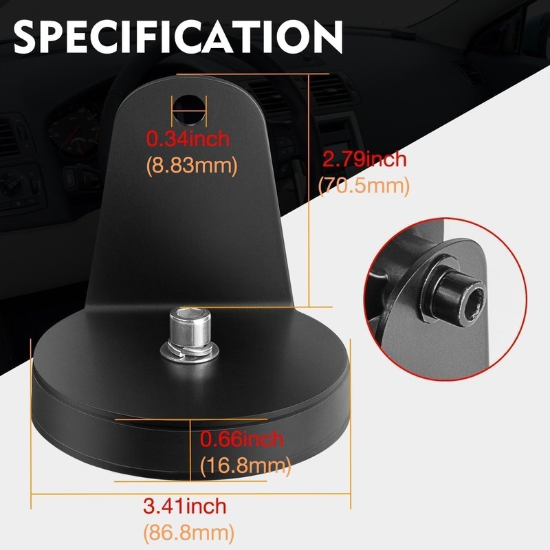 AKD Part Magnetic Base Mounting Brackets, 2pcs Powerful Sucker Holder