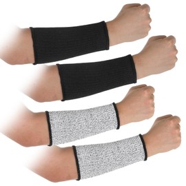 Hpmjz 2 Pair Protective Arm Sleeves Cut Resistant Sleeve Dog Bite Safety Arm Sleeves Cut Resistant Forearm Sleeve Level5 Arms Burn Protective for Thin Skin Bruising Men Women