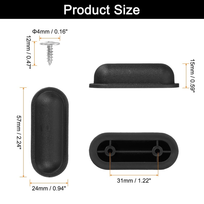 sourcing map 4Pcs Luggage Replacement Pads, Plastic Luggage Stand Feet