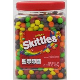Skittles Original Fruit Candy 54 oz Tub Bulk Vending Candies OVER 3 LBS Assorted