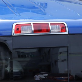 HbasdLH Chrome High Brake Light Trim Decor Frame Accessories for Dodge for Ram 1500 2010,for Ram 1500 2011-2017 Rear CHBLTDFFDR12A