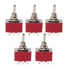 5Pcs ONON 2 Position Toggle Switch 3PDT 9 Pin 6mm
