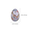 zalati Easter Bunny Tin Box, 6 Pieces Egg Shaped Candy