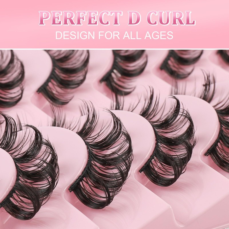 Sixstarhair Cat Eye False Eyelashes Artificial Natural Look Russian Strip