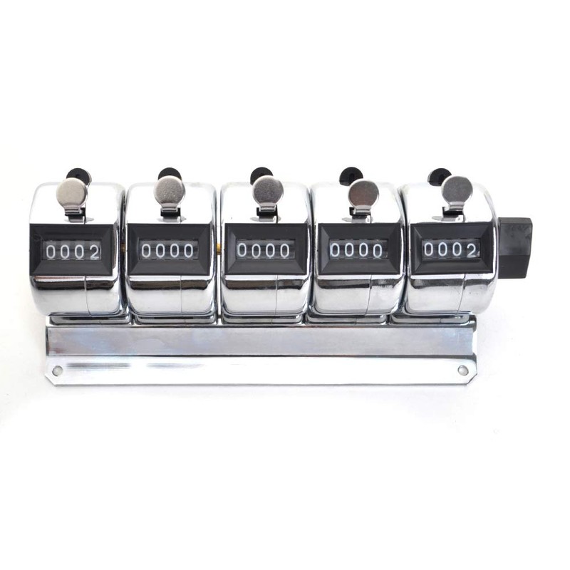 TOPTIE 5-Unit Desktop Tally Counter, Counter Clicker with Base, for