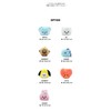 Solomon Shoji BT21-HWC-TT Alligator Clip (TATA) WANI HAIR CLIP Hair