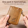 Mens RFID Blocking Leather Bifold Wallet Waterproof PU Leather with