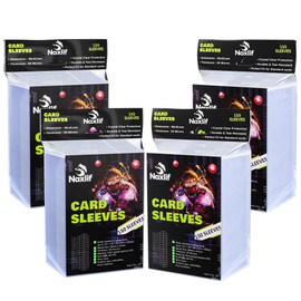 Clear Card Protector Sleeves 600 Counts, Durable for Sports Card Sleeves, Soft Plastic Cards Sleeves & Collectible Cards, Perfect for Baseball, Football, Basketball and More